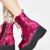 Hot Sale ๐ Koi Footwear Platforms Wine Oracle Velvet ๐ฅพ Boots ๐ 2 Koi Footwear Platforms Wine Oracle Velvet Boots