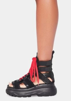 Koi Footwear Platforms Saint Lace-Up Sandals