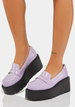 Koi Footwear Lilac Paradise Platform Oxfords Oxford Platforms