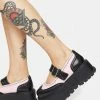 Koi Footwear Platforms Pink Darkseid Mary Janes