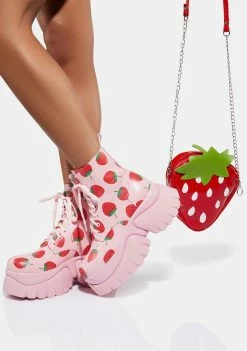 Front Page 40 Koi Footwear Strawberry Shortcake Platform Boots