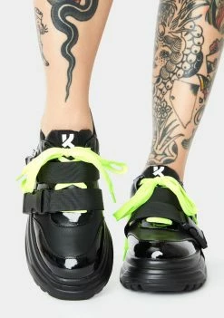 Koi Footwear Black Rom Futurist Platform Sneakers