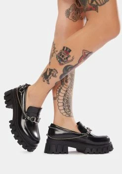 Koi Footwear Sentient Voltage Ring Loafers Platforms