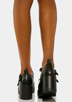 Koi Footwear Margot Platform Mary Janes Flats