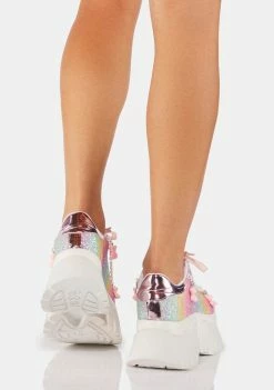 Koi Footwear Pastel Glitter Popping Candy Sneakers