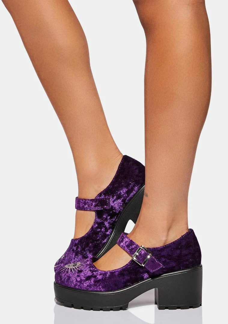 Deals 🎉 Koi Footwear Flats Della Velvet Mary Janes 🔥 4 Koi Footwear Flats Della Velvet Mary Janes
