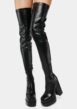 Koi Footwear The Redemption Stretch Thigh High Boots