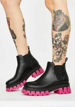 Koi Footwear Raptor Chelsea Boots Platforms