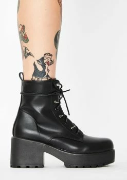 Koi Footwear Boots & Booties Stud Lace Up Booties
