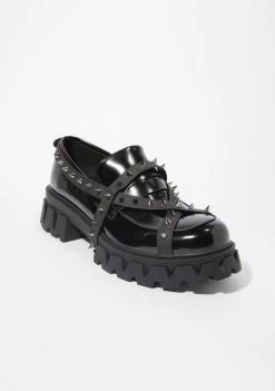 Koi Footwear Oscillator Spiked Oxfords Platforms