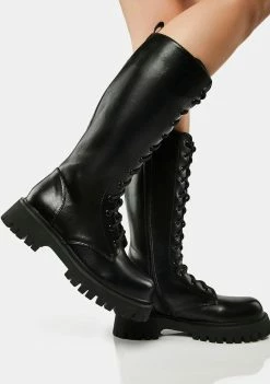 Koi Footwear Combat Boots River Sake Long Boots