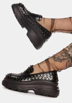 Koi Footwear Swarm Studded Myth Loafers Platforms