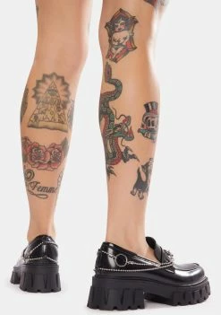 Koi Footwear Sentient Voltage Ring Loafers Platforms