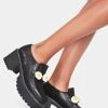 Koi Footwear Primrose Flower Chunky Loafers Platforms