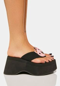 Koi Footwear No Cuddles Teddy Flatform Sandals Platforms