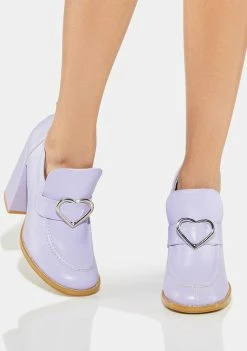 Koi Footwear Purple Delights Heeled Loafers Heels