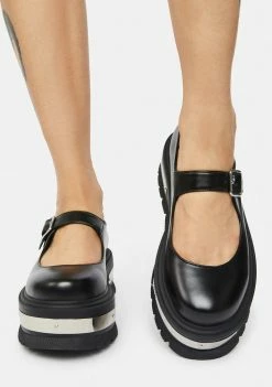 Koi Footwear Platforms Black Darkseid Mary Janes