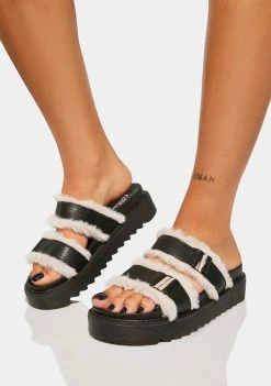 Koi Footwear Sandals Mypos Fluffy Slides