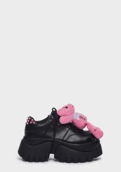 Koi Footwear Platform Sneakers Pink Bear Vilun Sneakers