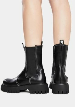 Koi Footwear Gulch Tall Chelsea Boots Platforms