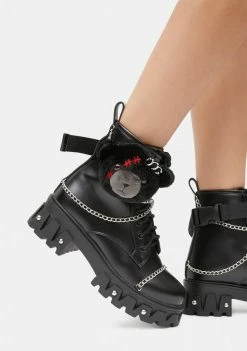 Koi Footwear Boots & Booties Night Hallucination Scares Teddy Bear Boots