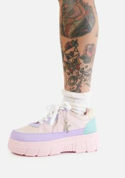 Koi Footwear Pink Aiya Platform Sneakers