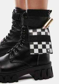 Koi Footwear Fuelled Up Banshee Combat Boots