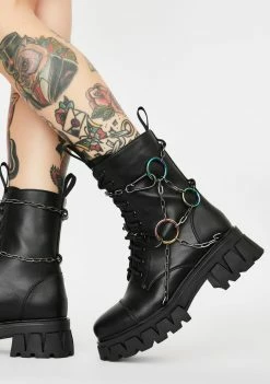 Koi Footwear Boots & Booties Black Cyrus Ankle Boots
