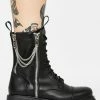 Koi Footwear Mergo Chain Combat Boots Boots & Booties