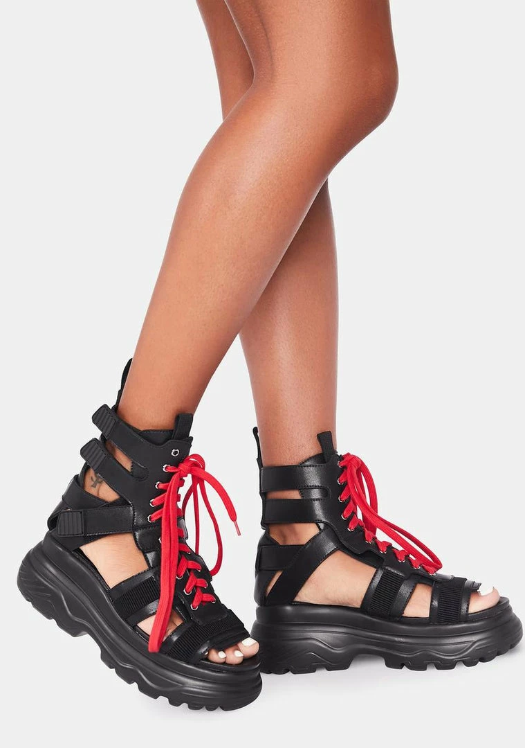 Buy π Koi Footwear Platforms Saint Lace-Up π©΄ Sandals π 5 Koi Footwear Platforms Saint Lace-Up Sandals