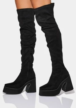Koi Footwear Suede Damar Thigh High Boots Boots & Booties