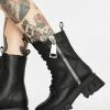 Koi Footwear Atrunis Mega Zipper Combat Boots