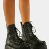 Koi Footwear Messedi Studded Combat Boots