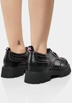 Koi Footwear Tunnel Vision Platform Brogues Oxfords