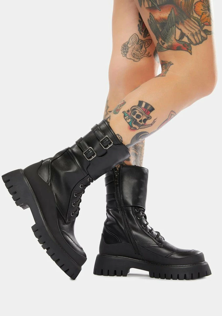 Best Pirce ๐ฏ Koi Footwear Night Wolf Combat ๐ฅพ Boots ๐ฅพ Boots & Booties ๐ฅ 4 Koi Footwear Night Wolf Combat Boots Boots & Booties