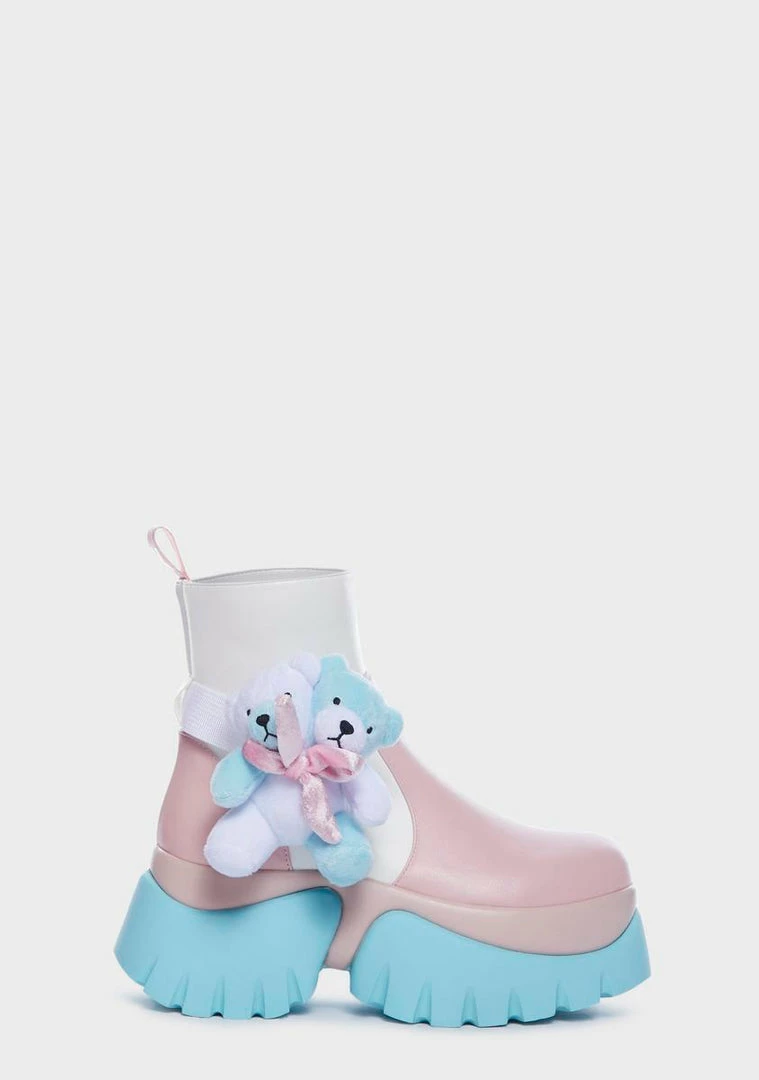 Best Sale โค๏ธ Koi Footwear Teddy Bear X Melanie Martinez Platform ๐ฅพ Boots Combat ๐ฅพ Boots ๐ 3 Koi Footwear Teddy Bear X Melanie Martinez Platform Boots Combat Boots