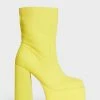 Koi Footwear X Teletubbies Yellow Platform Boots