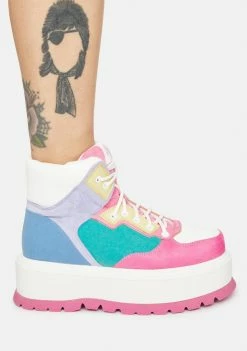 Koi Footwear Pink Sumikko Platform Sneakers