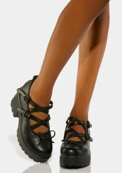 Koi Footwear Margot Platform Mary Janes Flats