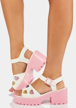 Koi Footwear Sticky Sweet Heart Sandals
