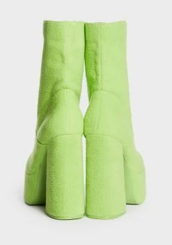 Koi Footwear X Teletubbies Green Platform Boots
