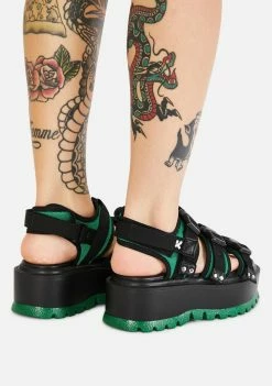 Koi Footwear Asteroid Matrix Platform Sandals Platforms