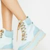 Koi Footwear Platforms Blue Hydra Matrix Platform Boots