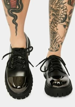 Koi Footwear Shelob Steel Cap Oxfords Platforms