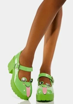 Koi Footwear Frog Platform Mary Janes