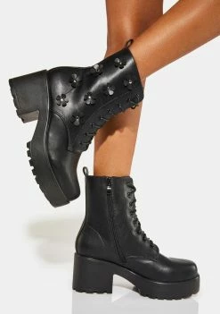 Koi Footwear Amabilis Flower Platform Boots Boots & Booties