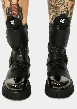 Budget ๐ Koi Footwear Desolation Buckle ๐ฅพ Boots ๐ฅพ Boots & Booties ๐ฅฐ 8 Koi Footwear Desolation Buckle Boots Boots & Booties