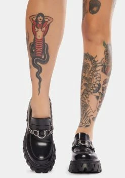 Koi Footwear Sentient Voltage Ring Loafers Platforms