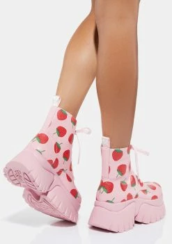 Koi Footwear Strawberry Shortcake Platform Boots