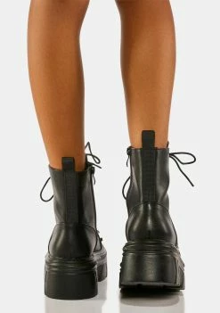 Koi Footwear Messedi Studded Combat Boots